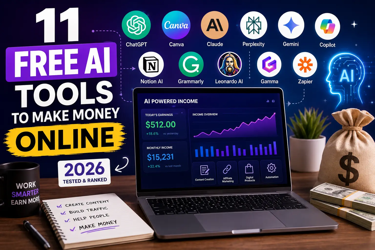 free ai tools to make money online