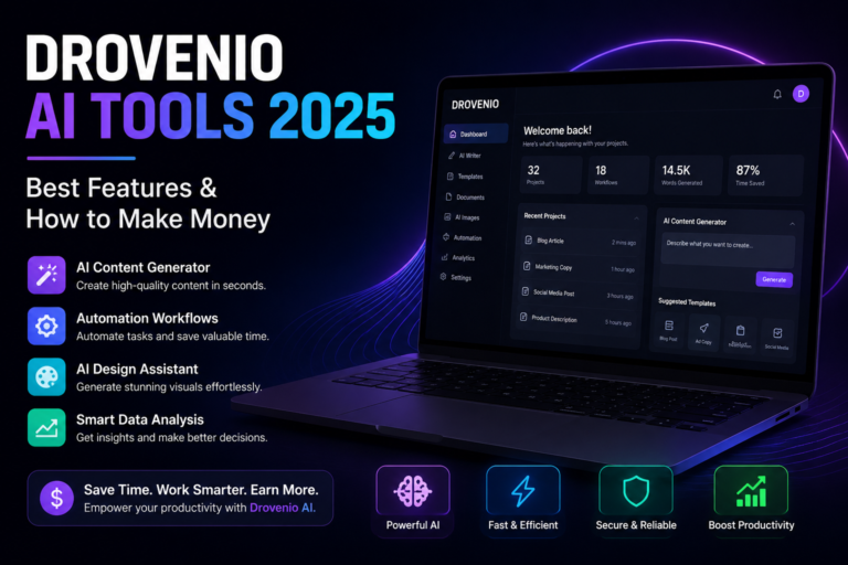 Drovenio AI Tools 2025: Best Features & How to Make Money