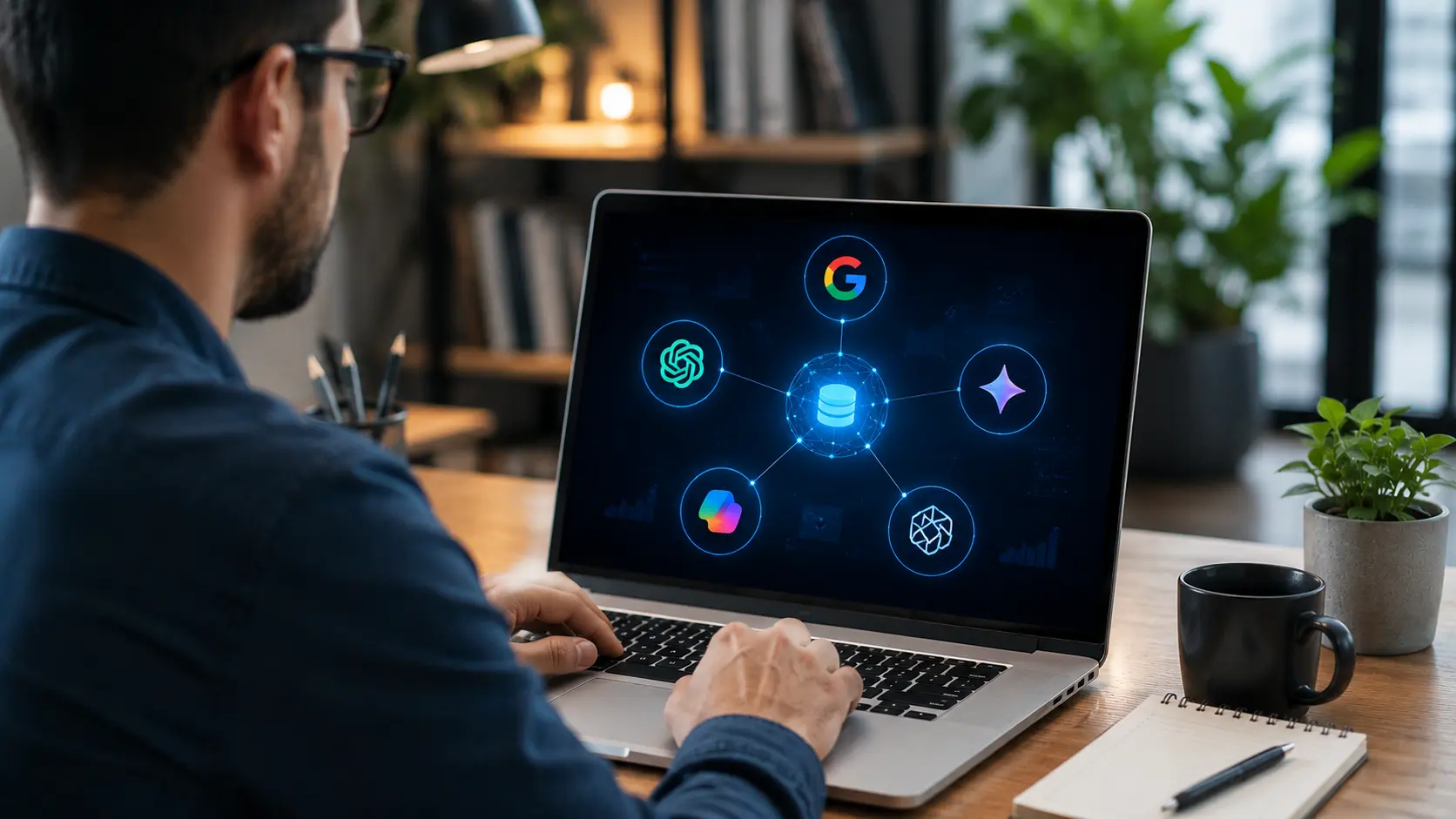 SEO professional comparing traditional rankings and AI search visibility